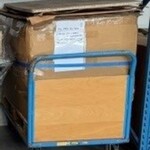 Magazijn orderverzamel wagentje Profishop, blauw, bouwjaar 2017